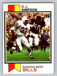 1973 Topps #500 OJ Simpson Football Card EX To EX-MT