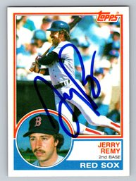 1983 Topps Jerry Remy Signed Autographed Baseball Card