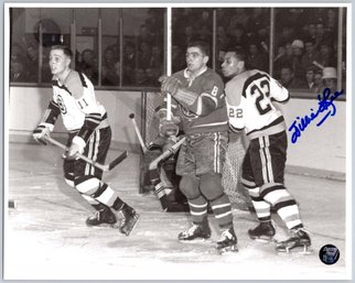 Willie O'Ree Boston Bruins Hockey Signed 8 X 10 Photo
