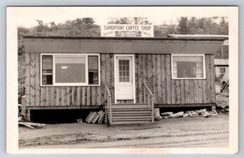 1950's Sandpoint Coffee Shop Ice Cream Real Photo Postcard RPPC
