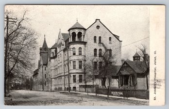 1910 Joliet IL St Joseph's Hospital Postcard