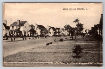 1930's Stelton NJ Scene Postcard
