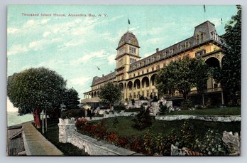 1910's Alexandria Bay New York Thousand Island House Postcard
