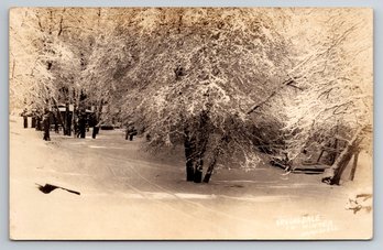 1910's Irvingdale CA Snow Real Photo Postcard RPPC