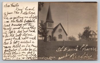 1905 Londonderry Nova Scotia Canada St Pauls Church Real Photo Postcard RPPC