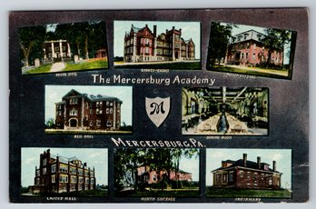 1910's Mercersburg PA Academy School Postcard