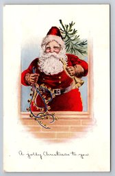 1910's Santa Claus Christmas Postcard