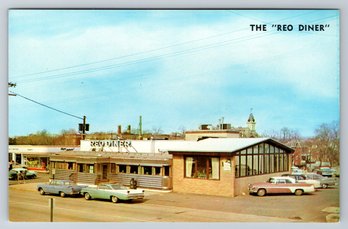 1950's Woodbridge NJ REO Diner Chrome Postcard