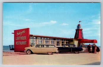 1950's Ormond Beach FL Setzer's Lighthouse Restaurant Chrome Postcard