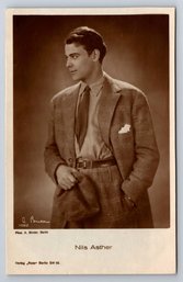 1920's Silent Film Actor Nils Asther Postcard
