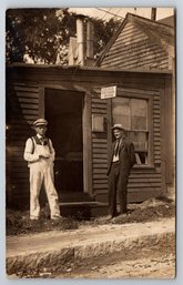 1907 Bath Maine Paper Hanger Occupational Real Photo Postcard