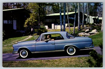 1961 Mercedes Benz Chrome Advertising Postcard