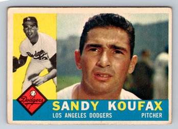 1960 Topps #343 Sandy Koufax Baseball Card VG