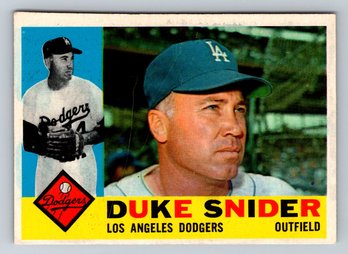 1960 Topps #493 Duke Snider Baseball Card VG-EX
