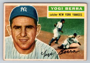 1956 Topps #110 Yogi Berra Baseball Card VG-EX
