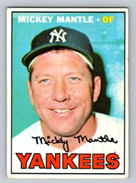 1967 Topps #150 Mickey Mantle Baseball Card VG-EX