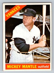 1966 Topps #50 Mickey Mantle Baseball Card VG-EX #2