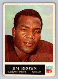 1965 Philadelphia Gum #31 Jim Brown Football Card VG