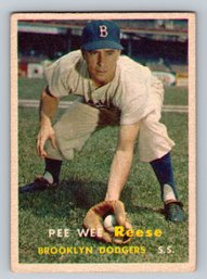 1957 Topps #30 Pee Wee Reese Baseball Card