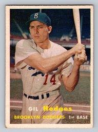 1957 Topps #80 Gil Hodges Baseball Card