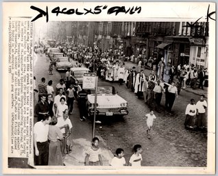 1959 New York City Lower East Side Wire Photo