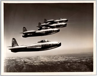 1950's Air Force F-84 Thunderbolt Jet Airplane 8 X 10 Photo - Type 1