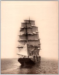 C. 1910 Nathaniel L. Stebbins Sailing Ship Original Photo - Type 1