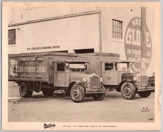 1930's Sterling Trucks Soda Fountain Advertising Promotional Photo