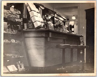 1940's Soda Fountain Ice Cream Candy Counter 8 X 10 Original Photo - Type 1