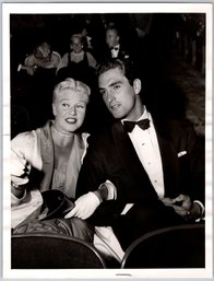 1953 Ginger Rogers Jacques Bergerac Candid Hollywood Photo By Nat Dallinger - Type 1