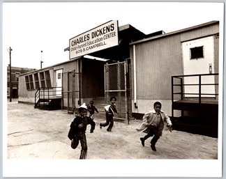 1970's Chicago City Black Children 8 X 10 Photo By Leon Lopez - Type 1