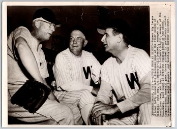 1949 Hall Of Famer Lefty Grove Baseball Wire Photo