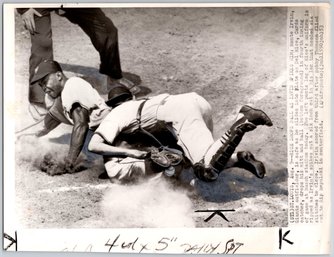 1953 Monte Irvin NY Giants Baseball Wire Photo