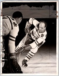 1948 Les Cunningham San Francisco Shamrock Hockey 8 X 10 Photo - Type 1