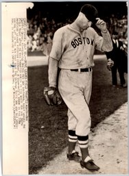 1941 Lefty Grove Boston Red Sox Baseball Wire Photo