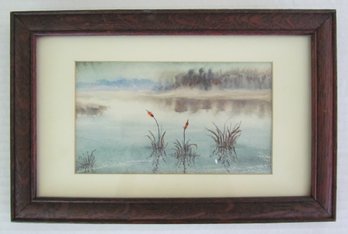 Small Antique 19th Or Early 20th Century Watercolor Framed Painting