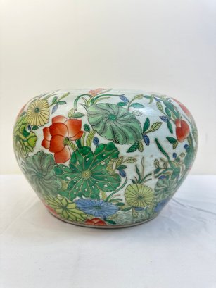 Large Chinese Floral Planter