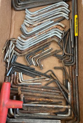 Lot Of Allen Wrenches & Socket Rack