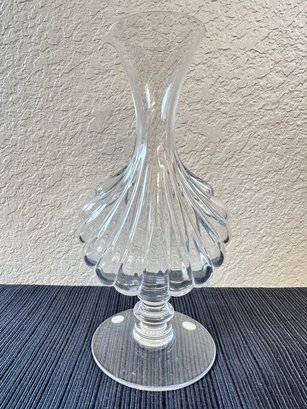 Baccarat Crystal Primevere Vase Shell Design -local Pick Up