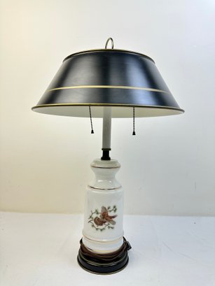 Vintage Country Style Lamp With Pheasant