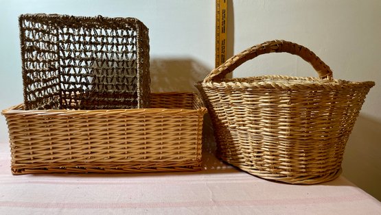 Lot Of 3 Baskets