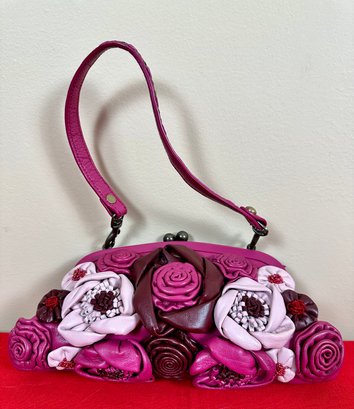 Isabella Fiore Leather Floral Purse