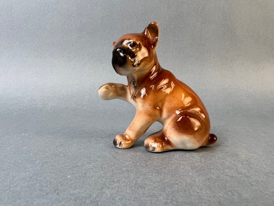 Vintage Porcelain Boxer Pup.