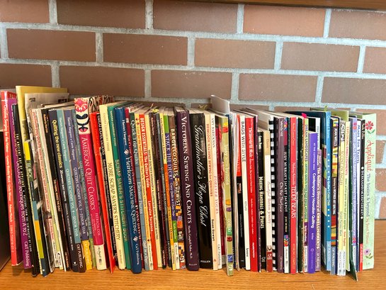 Bookshelf Of Sewing Books