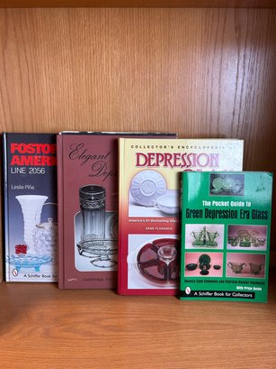 Four Depression Glass Books