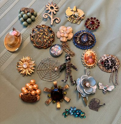 Lot Of Brooches And Watches