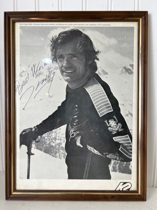 Olympic Skier Jean-claude Killy K2 Advertising Print - Autographed