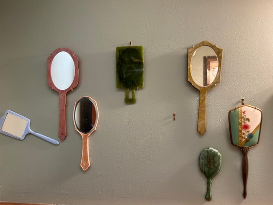 Wall Of Vintage Mirrors