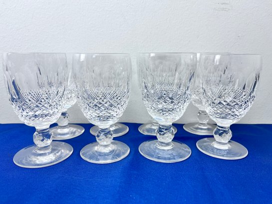 Set Of  8 Waterford Colleen Pattern 4 3/4 Inch Goblets.