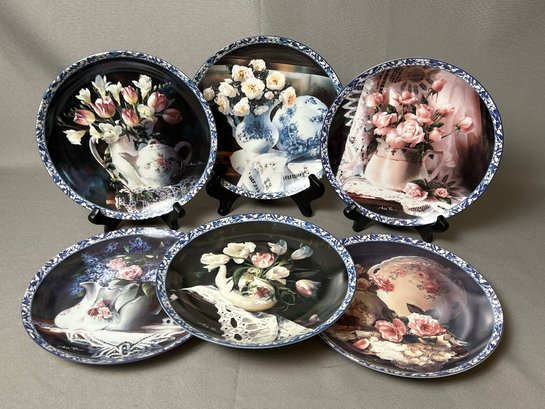 Set Of 1-6 Heirloom Memories Collection Plates By Arleta Peck